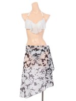 【Pinky&Dianne】無地×バイカラープリント/ネイビー