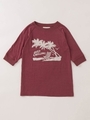 パームツリープリントTシャツ/RED