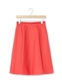 ミディ丈プリーツスカート/レッド系(063)