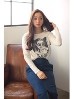 【AZUL by moussy】サボイガールロンT/BLK