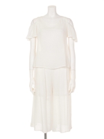 【chille anap】肩あき&ガウチョ SETUP/WH