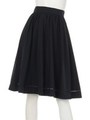 タイプライターギャザースカート/ネービーブルー