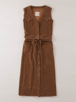 ニットコーデユロイオールインワンSK/BROWN