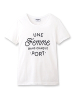 SACREBLEU ロゴデザインTシャツ/アイボリー(004)