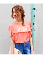 【ANAP】袖フリルプルオーバー/S.PK