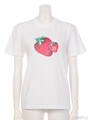 いちごプリントTシャツ/白