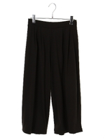 カットガウチョパンツ/ブラック