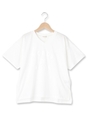 ピラミダル天竺VネックTシャツ/ベビーピンク(071)