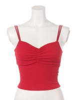 Narrowストラップビスチェ/レッド