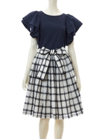 【美人百花6月号掲載】シースルーチェックスカート/オフ