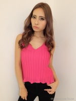 イレギュラープリーツトップス/PNK