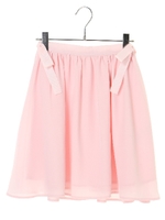 ウエストサイドリボンギャザースカート/ライトピンク