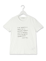 オーガニックコットンロゴTシャツ/ホワイト系(002)