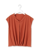 ジョーゼットタックブラウス/ボルドー(064)