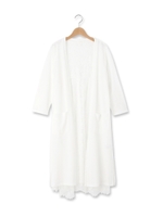 レースジレ+ロングカーディガン/グレー(012)