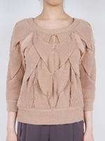 BIG CABLE KINT TOPS/ベージュ