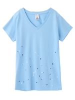 SPLASH S/S V-NECK TEE/ライトブルー