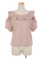 カタアキフリルカットトップス/オフホワイト