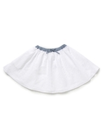 綿刺しゅうスカート/ホワイト系(002)