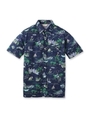 コートダジュールプリント半袖シャツ/ブルー系(994)