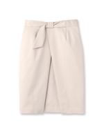 ラップ風ストレッチスカート/ネイビー(093)