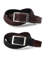 リバーシブルレザーメッシュベルト/ブラック(919)