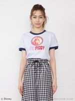 muppets collaboration :  piggy greatter ringer tee/BLUE