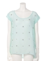 シアービジューシフォンTOP/MINT