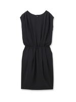 バックレースワンピース/サックス(090)