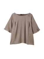 ＴＡサテンポンチョ風ブラウス/ホワイト(030)