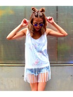 【ANAP】レインボーハンドプリントフリンジトップス/BK