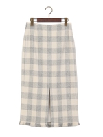 ☆JC C/LI ブロックチェック タイトスカート/LT.BLUE