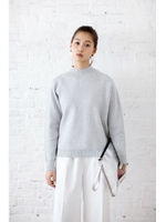 【AZUL by moussy】AC/C12G無地バーズアイ長袖プルオーバー/T.GRY