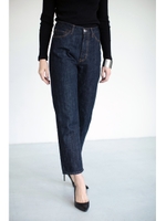 【AZUL by moussy】JAPANファブリックボーイフィットデニム/D/NVY