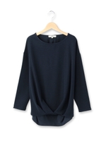 異素材タックプルオーバー/グレー(012)