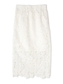 レースタイトロングスカート/ホワイト(030)
