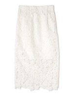 レースタイトロングスカート/ホワイト(030)