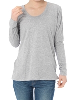【AZUL ENCANTO】JPスクープ長袖プルオーバー/T.GRY