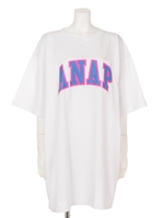 【ANAP】ANAPロゴTシャツワンピース/BK
