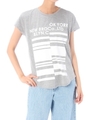 【AZUL by moussy】NY/BKLNボックスロゴT/NVY