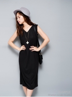 ルーズカットワンピース/オレンジ