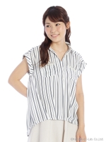 胸ポケビジュー前短シャツチュニック　1/シローコン