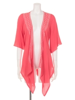 刺繍トッパーカーデ/PNK