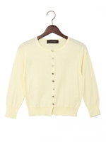 ●JOC 16 C C/N チビ 7分袖 カーディガン/Off White