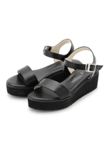 ストラップソールウェッジサンダル/シルバー(506)