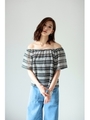 【AZUL by moussy】ネイティブニットソードルマンプルオーバー/柄BLK
