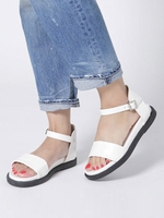 アンクルベルトサンダル/ベージュ