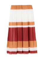 【O】カラーBプリーツSK/RED