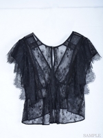 パネルレースブラウス/オフホワイト