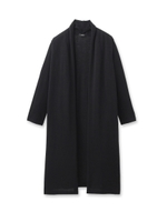 コットンロングニットカーディガン/ブラック(019)